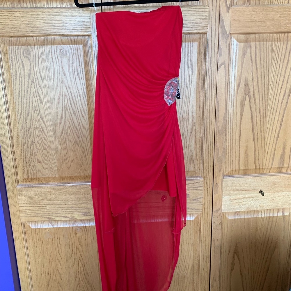 Red High Low Cocktail Dress